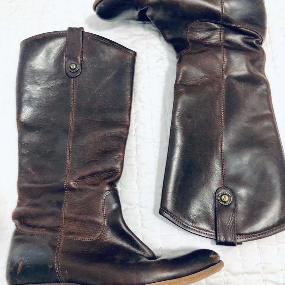 Frye Melissa Button Slip-On Boots - Picture 3 of 5